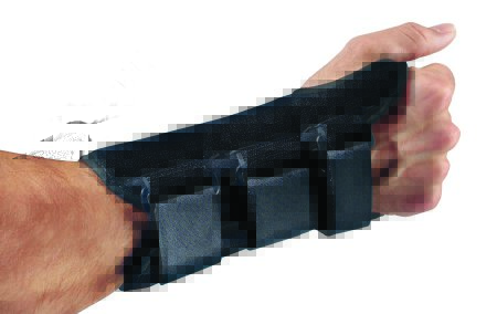 Picture of Wrist Brace ProCare® ComfortFORM™ Aluminum / Foam / Lycra® / Plastic / Velcro® Left Hand Black X-Large79-87298