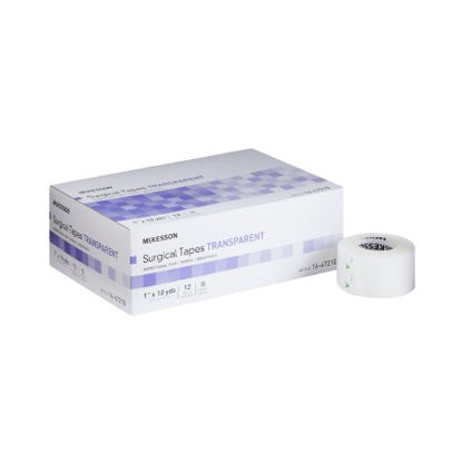 Picture of Medical Tape McKesson Air Permeable Plastic 1 Inch X 10 Yard Transparent NonSterile16-47210