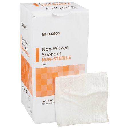 Picture of Nonwoven Sponge McKesson Polyester / Rayon 4-Ply 4 X 4 Inch Square NonSterile94442000