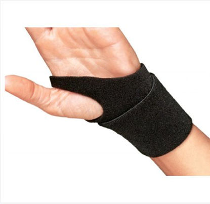 Picture of Wrist Support ProCare® Wraparound / Wristlet Nylon Left or Right Wrist Black One Size Fits Most79-82300
