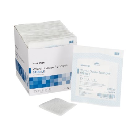 Picture of Gauze Sponge McKesson Cotton 8-Ply 2 X 2 Inch Square Sterile16-4228
