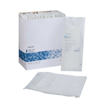 Picture of Abdominal Pad McKesson Nonwoven Cellulose 8 X 10 Inch Rectangle Sterile16-4254