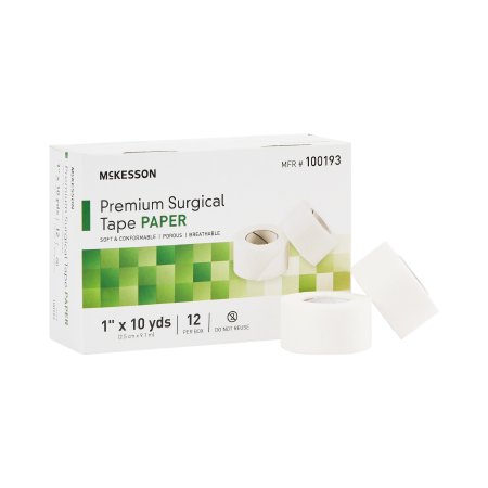Picture of Medical Tape McKesson Breathable Paper 1 Inch X 10 Yard White NonSterile100193