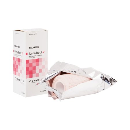 Picture of Unna Boot McKesson 4 Inch X 10 Yard Cotton Calamine / Zinc Oxide NonSterile2069