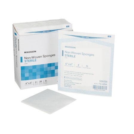 Picture of Nonwoven Sponge McKesson Polyester / Rayon 4-Ply 4 X 4 Inch Square Sterile16-4244