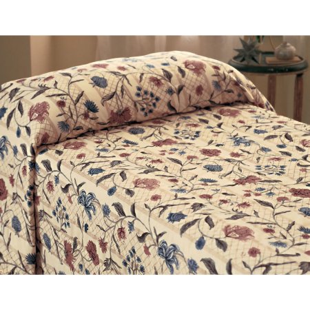 Picture of Fitted Bedspread Martex® Rx 71 W X 102 L Inch Cotton 30% / Polyester 70% Terra Cotta Print1C76007