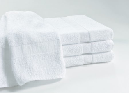 Picture of Bath Towel 21 X 44 Inch Cotton 90% / Polyester 10% White Reusable40520101