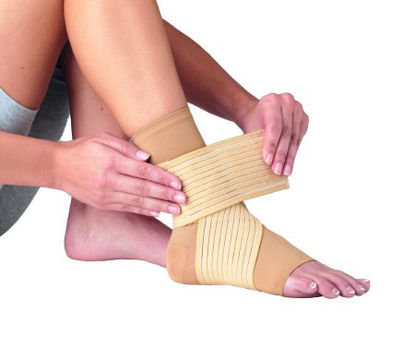 Picture of Ankle Support PROCARE® Double Strap Small Pull-On / Hook and Loop Closure Left or Right Foot79-81363
