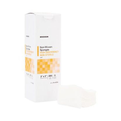 Picture of Nonwoven Sponge McKesson Polyester / Rayon 4-Ply 3 X 3 Inch Square NonSterile16-40334