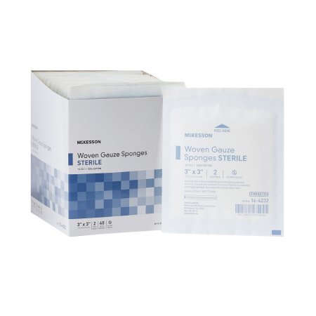 Picture of Gauze Sponge McKesson Cotton 12-Ply 3 X 3 Inch Square Sterile16-4232