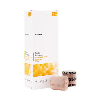 Picture of Elastic Bandage 2 Inch X 5 Yard Standard Compression Hook and Loop Closure Tan NonSterile052