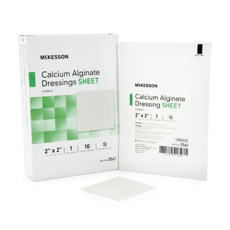Picture of Calcium Alginate Dressing McKesson 2 X 2 Inch Square Calcium Alginate Sterile3561