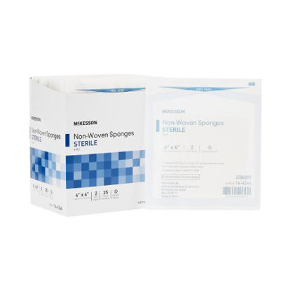 Picture of Nonwoven Sponge McKesson Polyester / Rayon 6-Ply 4 X 4 Inch Square Sterile16-4246