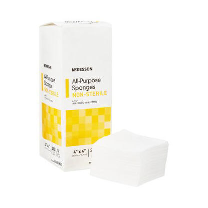 Picture of Nonwoven Sponge McKesson Cotton 4-Ply 4 X 4 Inch Square NonSterile16-607623