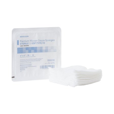 Picture of USP Type VII Gauze Sponge McKesson Cotton 16-Ply 4 X 4 Inch Square Sterile16-4276