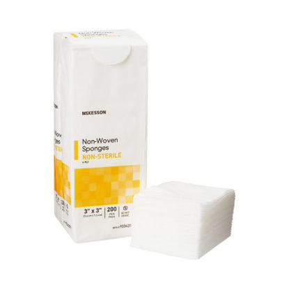 Picture of Nonwoven Sponge McKesson Polyester / Rayon 4-Ply 3 X 3 Inch Square NonSterile93342000