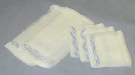 Picture of X-Ray Detectable Gauze Sponge McKesson Cotton 16-Ply 4 X 4 Inch Square Sterile16-42446