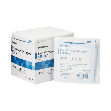 Picture of Nonwoven Sponge McKesson Polyester / Rayon 4-Ply 2 X 2 Inch Square Sterile16-4224