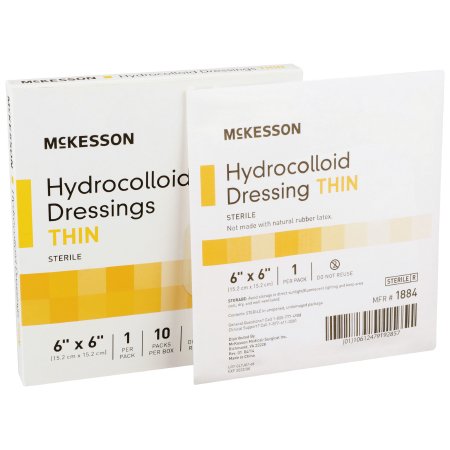 Picture of Hydrocolloid Dressing McKesson 6 X 6 Inch Square Sterile1884