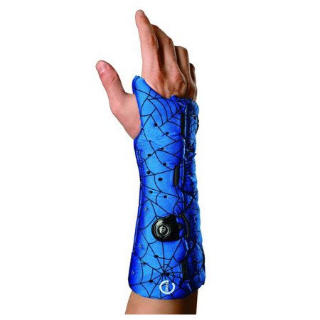 Picture of Wrist / Arm Brace Exos® Short Arm Thermoformable Polymer Right Hand Spider Print X-Small312-32-2293