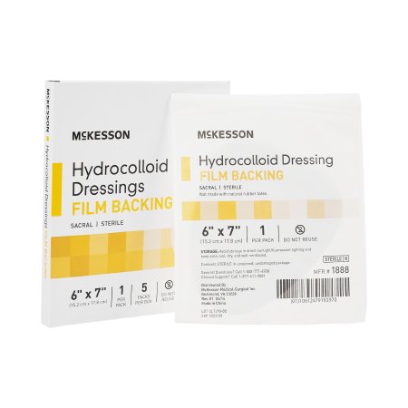 Picture of Hydrocolloid Dressing McKesson 6 X 7 Inch Sacral Sterile1888