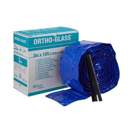 Picture of Padded Splint Roll ORTHO-GLASS® 3 Inch X 15 Foot Fiberglass WhiteOG-3L2