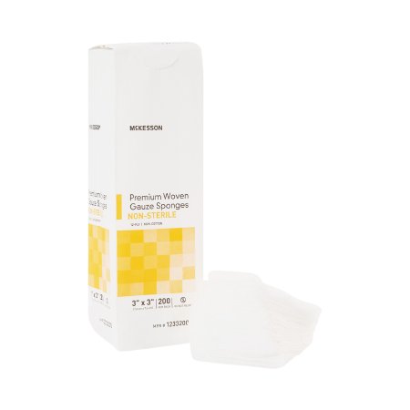 Picture of Gauze Sponge McKesson Woven Cotton 12-Ply 3 X 3 Inch Square NonSterile12332000