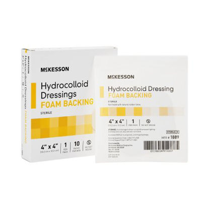 Picture of Hydrocolloid Dressing McKesson 4 X 4 Inch Square Sterile1889