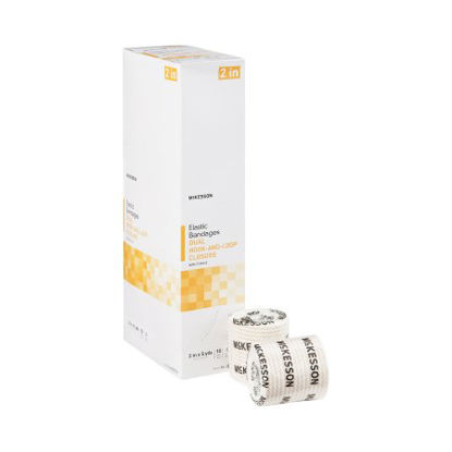 Picture of Elastic Bandage McKesson 2 Inch X 5 Yard Standard Compression Double Hook and Loop Closure Tan NonSterile16-2033-2