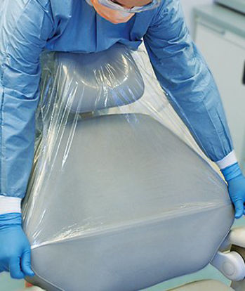 Picture of Chair Sleeve Crosstex® 27.5 X 24 Inch Universal Exam and Patient ChairsBCCS