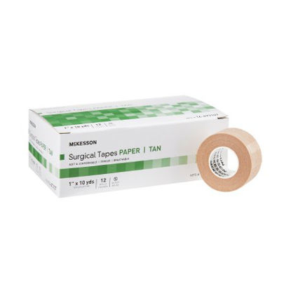 Picture of Medical Tape McKesson Breathable Paper 1 Inch X 10 Yard Tan NonSterile16-47310T