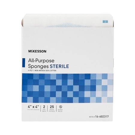 Picture of Nonwoven Sponge McKesson Cotton 4-Ply 4 X 4 Inch Square Sterile16-602317
