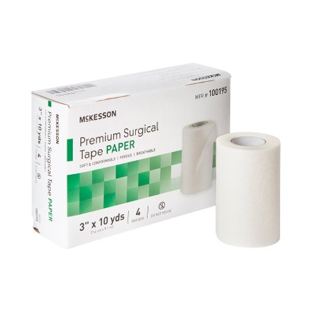 Picture of Medical Tape McKesson Breathable Paper 3 Inch X 10 Yard White NonSterile100195
