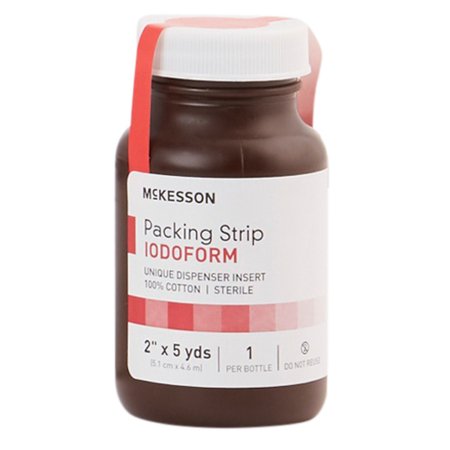 Picture of Wound Packing Strip McKesson Antiseptic Cotton Iodoform X-Large 2 Inch X 5 Yard 1 Count Sterile61-59445