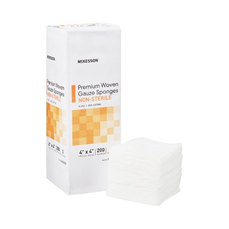 Picture of Gauze Sponge McKesson Woven Cotton 16-Ply 4 X 4 Inch Square NonSterile16442000