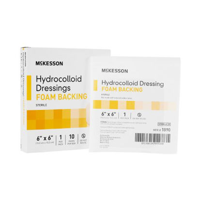 Picture of Hydrocolloid Dressing McKesson 6 X 6 Inch Square Sterile1890