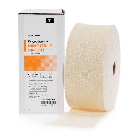 Picture of Bias Cut Stockinette McKesson Cotton 4 Inch X 50 Yard Size 1 Beige NonSterile16-4B-450