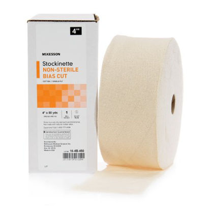 Picture of Bias Cut Stockinette McKesson Cotton 4 Inch X 50 Yard Size 1 Beige NonSterile16-4B-450