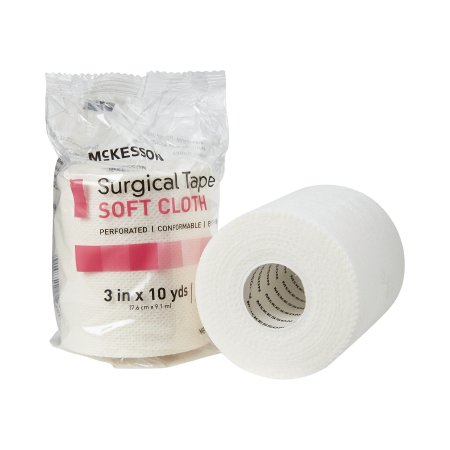 Picture of Medical Tape McKesson Perforated Soft Cloth 3 Inch X 10 Yard White NonSterile172-49230