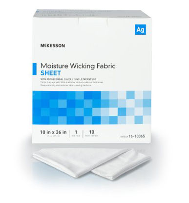Picture of Silver Moisture Wicking Fabric McKesson 10 X 36 Inch Rectangle Sterile16-1036S