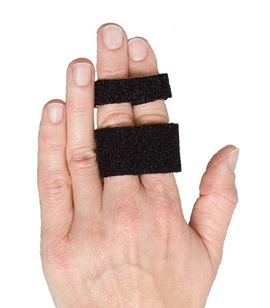 Picture of Finger Splint 3pp® Buddy Loops® Adult One Size Fits Most Hook and Loop Strap Closure BlackP1005-100