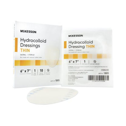 Picture of Hydrocolloid Dressing McKesson 6 X 7 Inch Sacral Sterile1885