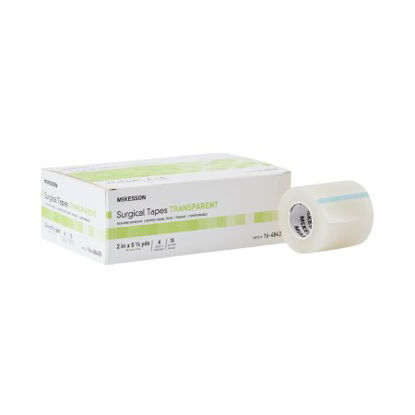 Picture of Medical Tape McKesson Porous Plastic / Silicone 2 Inch X 5-1/2 Yard Transparent NonSterile16-48420