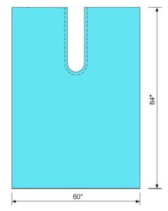 Picture of Surgical Drape Poly Split Drape 60 W X 84 L Inch Sterile19140
