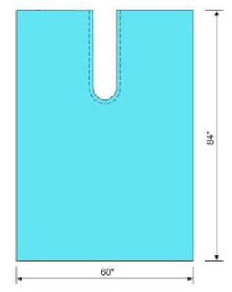 Picture of Surgical Drape Poly Split Drape 60 W X 84 L Inch Sterile19140