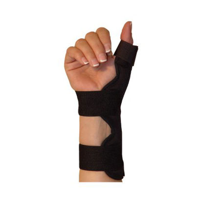 Picture of Thumb Splint Ossur® One Size Fits Most Hook and Loop Strap Closure Black30000