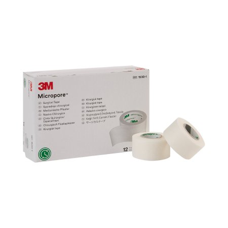 Picture of Medical Tape 3M™ Micropore™ Easy Tear Paper 1 Inch X 10 Yard White NonSterile1530-1