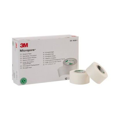 Picture of Medical Tape 3M™ Micropore™ Easy Tear Paper 1 Inch X 10 Yard White NonSterile1530-1