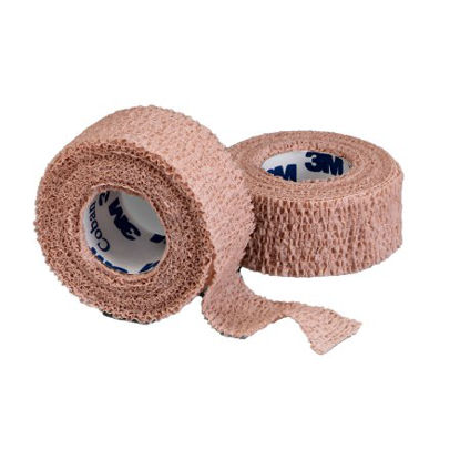 Picture of Cohesive Bandage 3M™ Coban™ 1 Inch X 5 Yard Standard Compression Self-adherent Closure Tan NonSterile1581