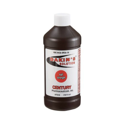 Picture of Antimicrobial Wound Cleanser Dakins® Solution 16 oz. Bottle Sodium Hypochlorite00436093616